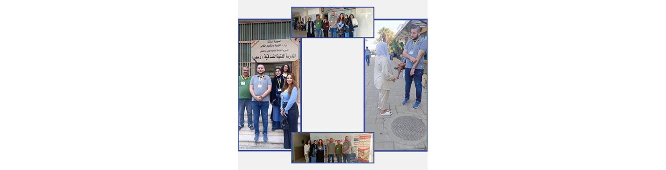 طلاب من كلية الآداب (3) يقدمون الدعم النفسي للنازحين إلى مدينة طرابلس