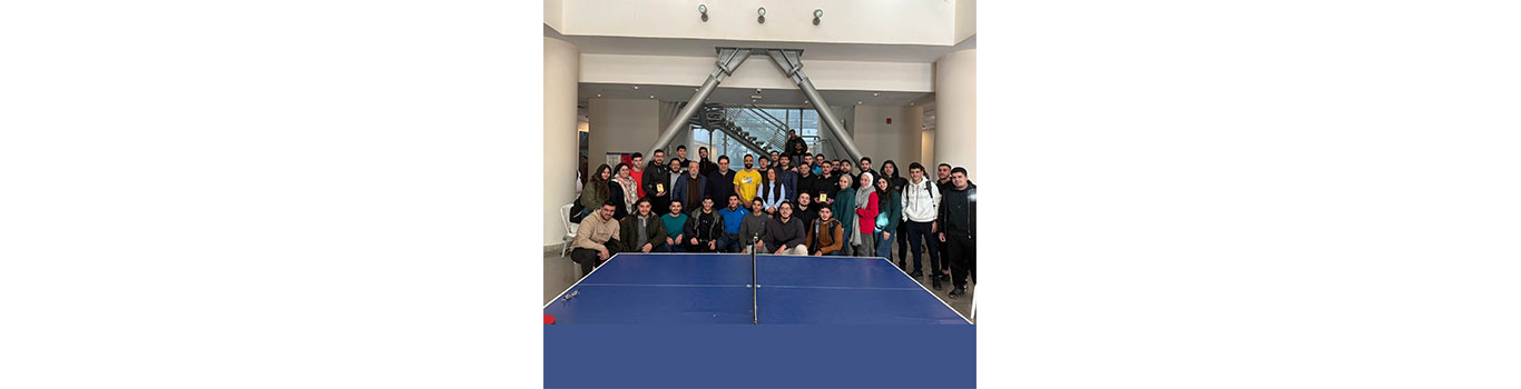 Mark Baissary and Alain Razzi Table Tennis Champions of the Faculty of Engineering – Branch 1