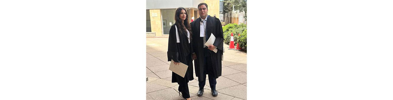 ديا جرجورة من كلية الحقوق (3) أفضل محامية مُقنعة في مسابقة “حقوق المرأة في قوانين الأحوال الشخصية”