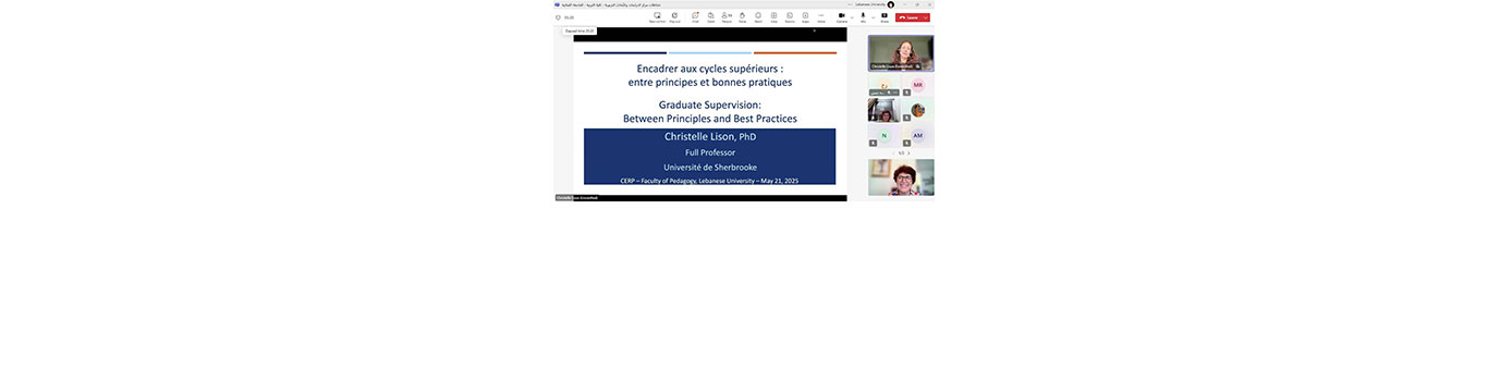 Webinar on supervision in graduate studies at the Faculty of Pedagogy